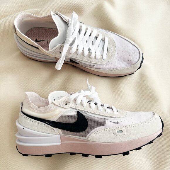 Nike Waffle One in White/Pink/Oxford, size 9.5 - Picture 1 of 6